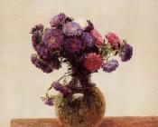 Queens Daisies - 亨利·方丹·拉图尔